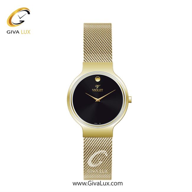 ساعت مچی اورجینال زنانه ویولت VIOLET طلایی | طلایی| مشکی| کد رفرنس 0569/2